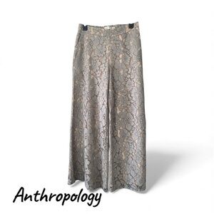 ✨ Anthropologie Feather Bone Lace Wide-Leg Pants – Size  XS